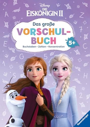 Disney Die Eiskönigin 2: Das große Vorschulbuch: Buchstaben, Zahlen, Konzentration – Bild 3