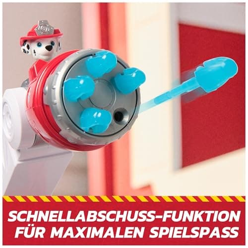 PAW PATROL – Fire Rescue Marshalls Deluxe Feuerwehr-Truck mit actiongeladener Löschfunktion, 50 cm lang, mit Marshall-Figur, kleinem Feuerwehrauto, Licht- und Soundeffekten, für Kinder ab 3 Jahren – Bild 7