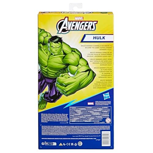Marvel Avengers Titan Hero Serie Blast Gear Deluxe Hulk Action-Figur, 30 cm großes Spielzeug, Für Kinder ab 4 Jahren, grün – Bild 4
