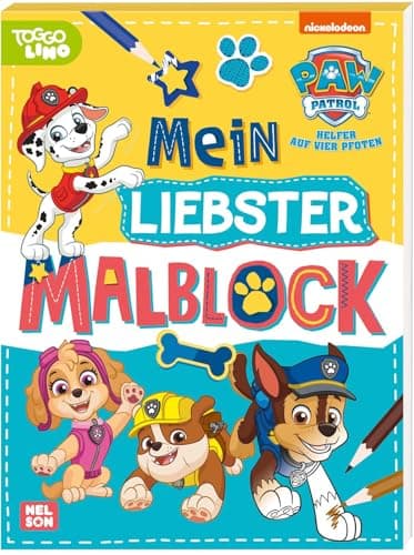 PAW Patrol Kindergartenheft: Mein liebster Malblock: Mehr als 60 großflächige Malvorlagen | mit Rubble, Marshall und Co. für Kinder ab 3 Jahren – Bild 2