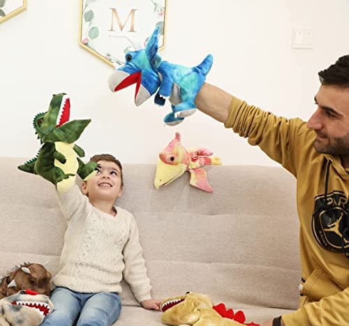 Dinosaurier Handpuppen Dinosaurier Spielzeug – Bild 5
