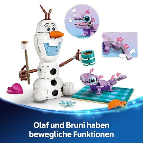 LEGO ǀ Disney Frozen Picknickspaß mit Olaf und Bruni - Schneemann Figur mit Picknickdecke und Zubehör - DIY Deko fürs Schlafzimmer  – Bild 5