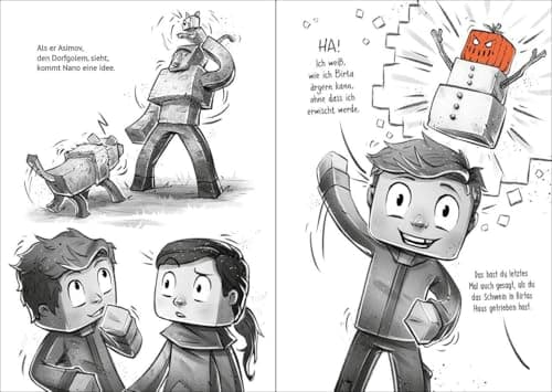 Das Dorf (Band 1) - Gestrandet auf der Smaragdinsel: Tauche ab ins Minecraft-Universum - Gaming-Abenteuer für Kinder ab 8 Jahren - ausgezeichnet mit dem Lesekompass 2022 – Bild 4