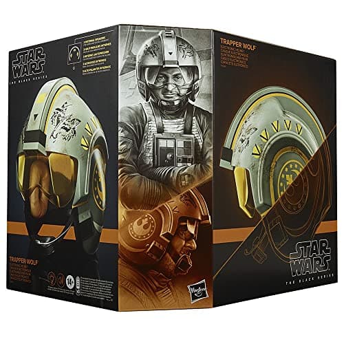 Hasbro Star Wars The Black Series Trapper Wolf Elektronischer Helm zu Star Wars: The Mandalorian für Rollenspiele, Lichter, Sounds, Multi, F5549 – Bild 3