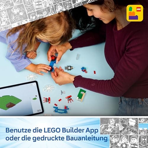 LEGO ǀ Marvel Spidey und Seine Super-Freunde Spidey auf Motorrad vs. Rhino - Superhelden Spielzeug mit Motorrad und 2 Minifiguren – Bild 5