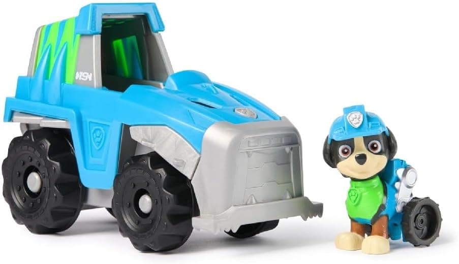 PAW PATROL - Rex-Figur mit Dinosaurier-Rettungsfahrzeug, stabiles Basis-Fahrzeug , authentisches Spielzeug zur Serie für Kinder ab 3 Jahren – Bild 1