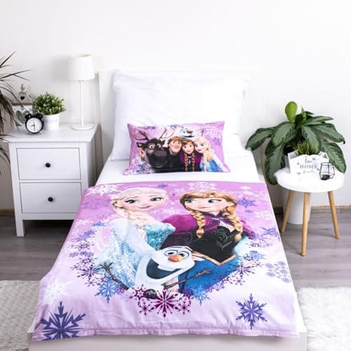 Disney Frozen Baby Bettwäsche Eiskönigin Anna ELSA Kopfkissen Bettdecke 100 x135 cm – Bild 2