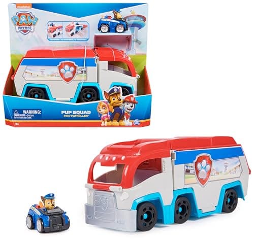 PAW PATROL - Mini-Patroller Pup Squad Teamfahrzeug mit Chase, Transformer Spielzeug mit Startrampe, für Kinder ab 3 Jahren, 25cm – Bild 2