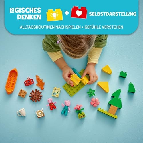 DUPLO Peppa Pig Campingausflug mit Papa Wutz – Montessori Spielzeug für Mädchen & Jungen ab 2 Jahren  – Bild 5