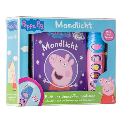 Peppa Pig - Pop-Up-Buch mit Taschenlampe - Bilderbuch mit 5 lustigen Geräuschen: Interaktives Buch und Taschenlampe mit 5 lustigen Geräuschen – Bild 4