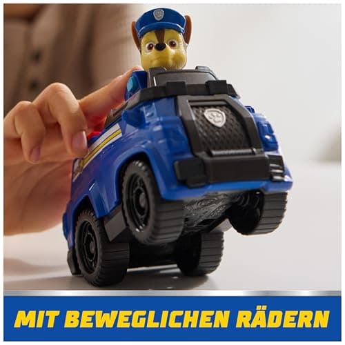 PAW PATROL Chase-Figur mit Polizei-Fahrzeug, stabiles Basis-Fahrzeug, authentisches Spielzeug zur Serie für Kinder ab 3 Jahren – Bild 5