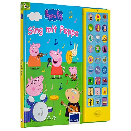 PI Kids Peppa Pig - Sing mit Peppa - 27-Button-Soundbuch für Kinder ab 3 Jahren - mit bekannten Kinderliedern und Geräuschen - Peppa Wutz: Tönendes Buch – Bild 5