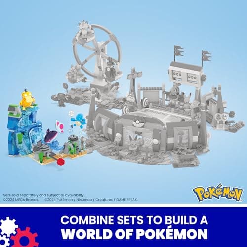 MEGA Pokémon Actionfigur-Bauspielzeug, Wasserabenteuer mit 319 Teilen und beweglichem Schiggy, Enton und Finneon – Bild 7