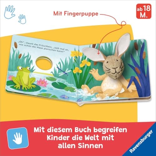 Mein liebstes Fingerpuppenbuch: Hallo, kleiner Hase! - Ostergeschenk für Kinder ab 1,5 Jahren – Bild 4
