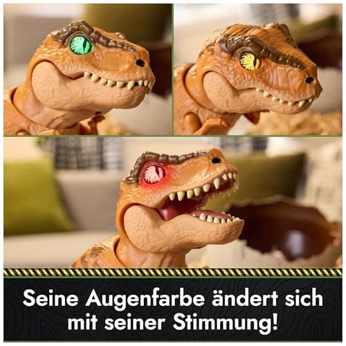 Jurassic World T-Rex im Ei, über 100 Soundeffekte und Reaktionen, interaktives Spielzeug für Kinder ab 5 Jahren – Bild 5