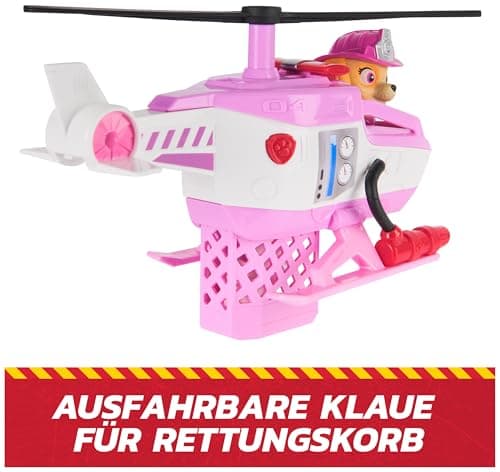 PAW PATROL – Fire Rescue Skyes Rettungshubschrauber mit Rettungsklaue und Skye Figur, Spielzeug für Kinder ab 3 Jahren – Bild 4