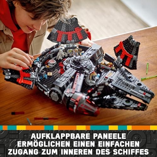 LEGO Star Wars 75389 Der Dunkle Falke – Spielzeug zum Ausstellen mit federbetriebenen Shootern, Kanonen und 6 Minifiguren, darunter C-3PO  – Bild 4