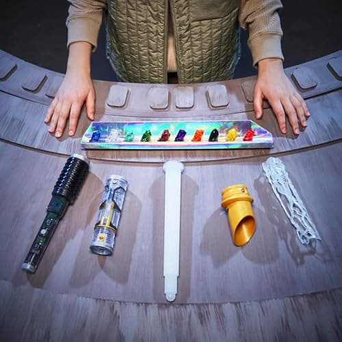 Star Wars Power-Kristall Lichtschwert, 7 Farben & 10 Kristalle, 50+ Farbwechsel-Kombinationen, Lichter & Geräusche, Spielzeug für Jungen und Mädchen ab 4 Jahren – Bild 2