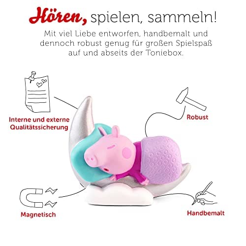 tonies Hörfigur für Toniebox, Peppa Wutz – Gute Nacht Geschichten, Hörspiel für Kinder ab 3 Jahren, Spielzeit ca. 41 Minuten – Bild 4