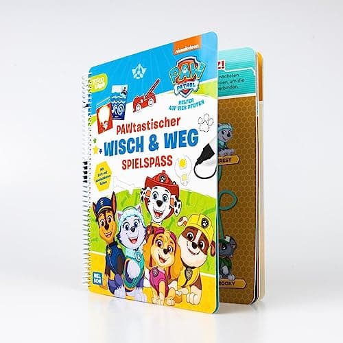 PAW Patrol Mitmachbuch: PAWtastischer Wisch & Weg Spielspaß: mit abwischbaren Seiten und Stift | Für Kinder ab 4 Jahren – Bild 3