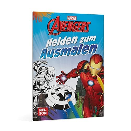 Marvel Avengers: Helden zum Ausmalen: Malblock für Kindergarten-Kinder ab 4 Jahren mit kleiner Abenteuergeschichte – Bild 3