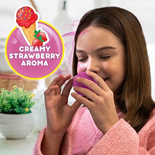 INKEE SURPRISE - 8er Set Peppa Pig Badekugeln Kinder mit Überraschung, Peppa Wutz Spielzeug für die Badewanne, mit Erdbeer-Duft & Schaumstoff-Effekt – Bild 2