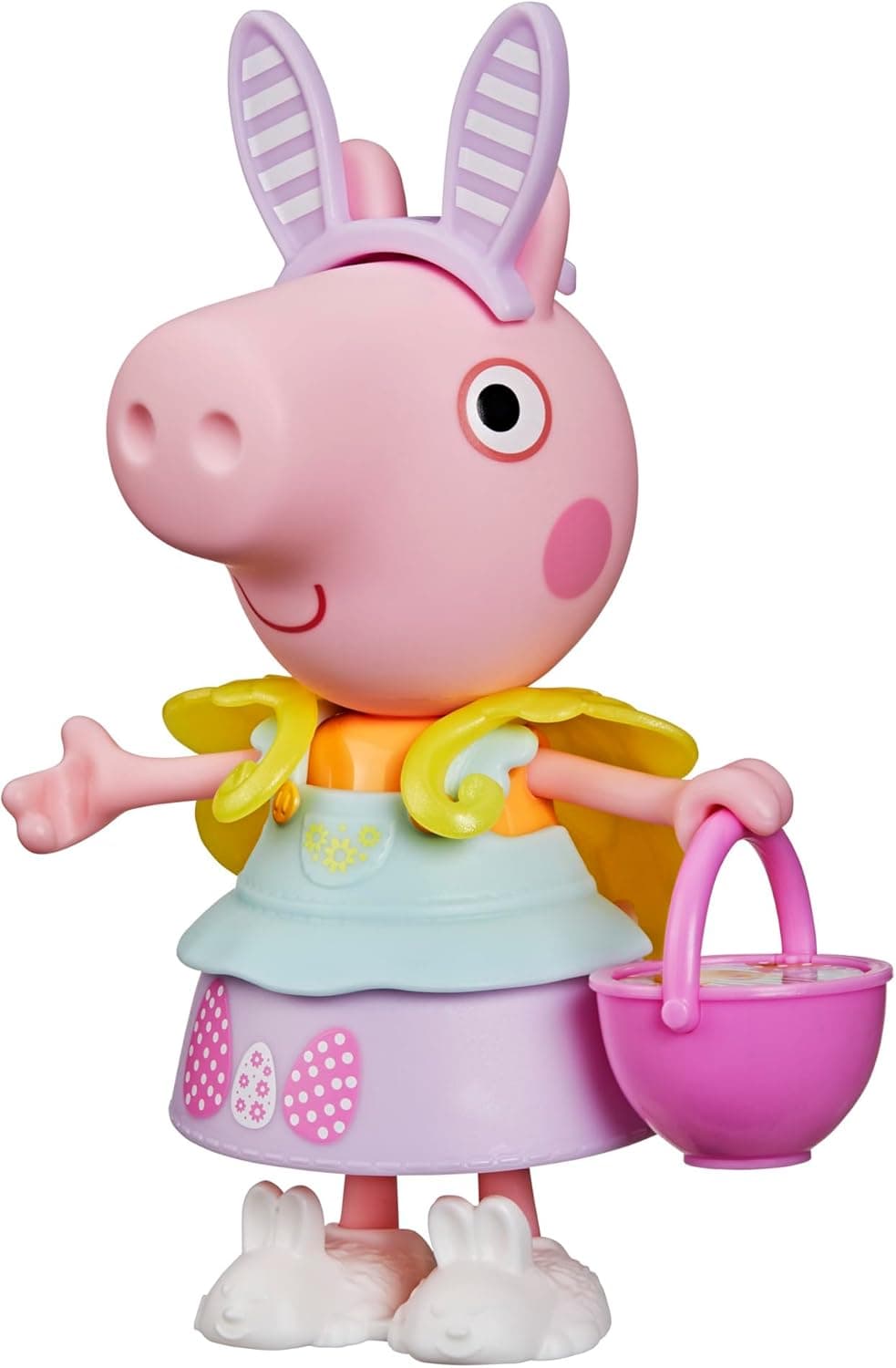 Peppa Pig Peppa Wutz Frühlingszeit Anziehspaß Figur mit 6 Accessories, kinderleicht anziehen, 15 cm Puppe, Vorschulspielzeug für Mädchen und Jungen ab 3 Jahren