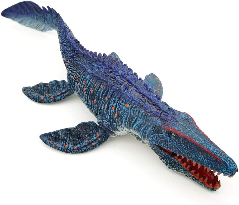 SIENON Jurassic Mosasaurus Dinosaurier-Spielzeug 34cm, realistische Dinosaurier-Spielzeugfiguren, Dino-Figur, große Tiefsee-Kreatur aus Kunststoff handbemaltes Ozean-Tiermodell-Spielset