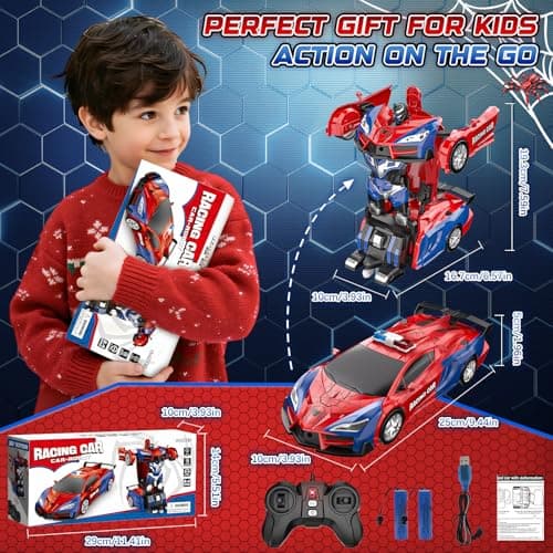 Spider Transform Ferngesteuertes Auto - 1:18 Roboter RC Auto mit One-Key Transformation & 360° Drehung – Bild 2