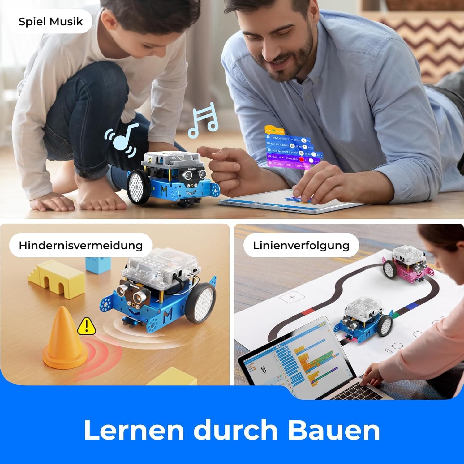 Makeblock mBot Programmierbar Roboter für Kinder, Roboter Bausatz mit App-Fernbedienung, STEM – Bild 5