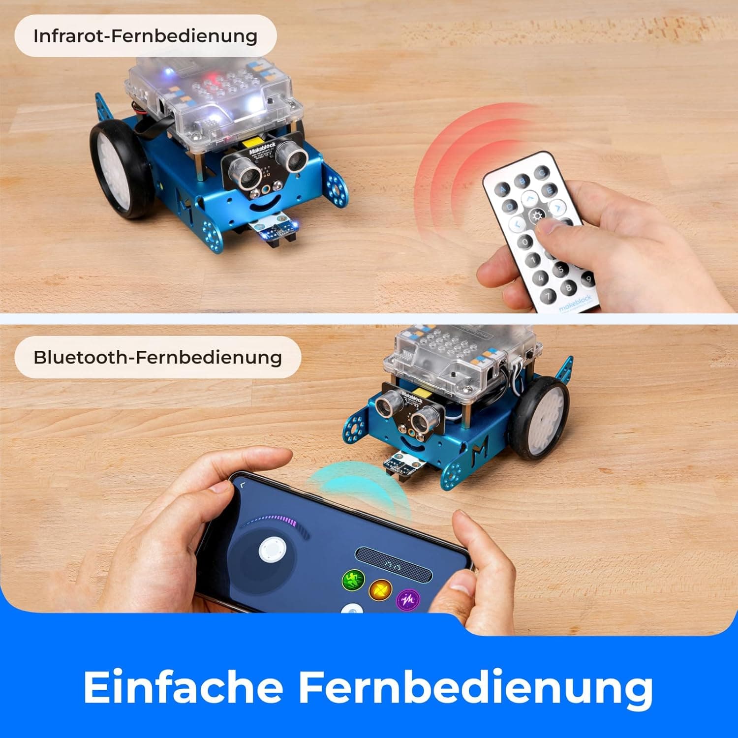 Makeblock mBot Programmierbar Roboter für Kinder, Roboter Bausatz mit App-Fernbedienung, STEM – Bild 4