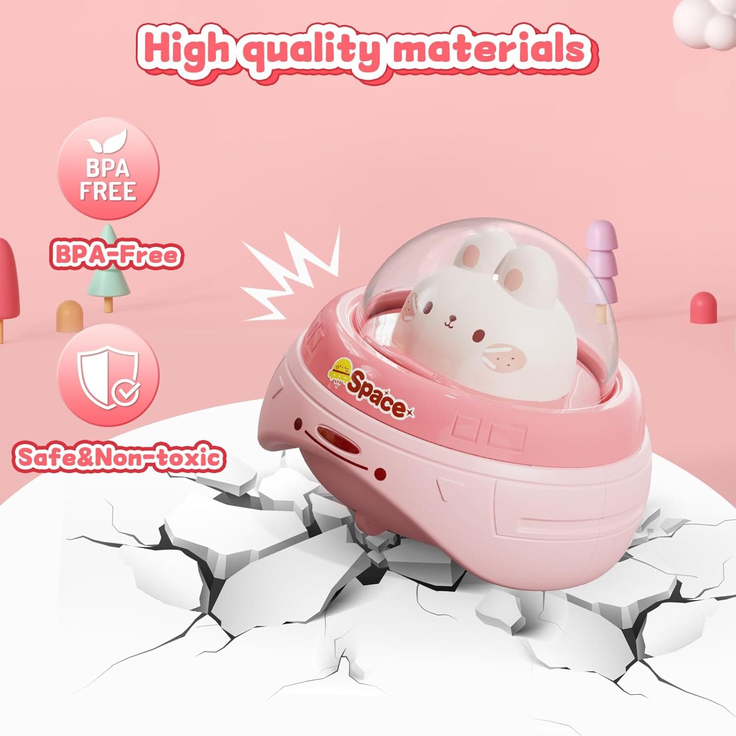 4 x Tierautos für Kleinkinder, Drücken und Mitnehmen – Bild 2