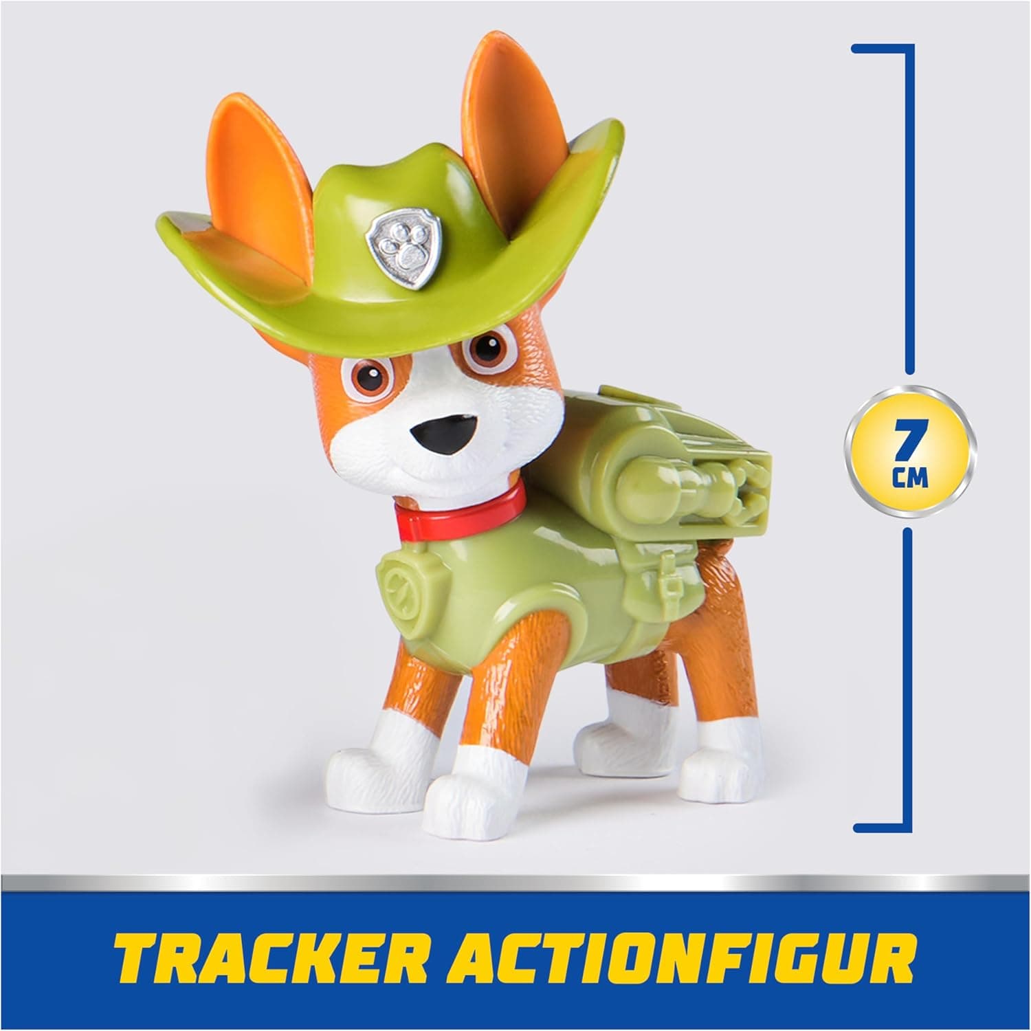 PAW PATROL - Tracker-Figur mit Dschungel-Fahrzeug, stabiles Basis-Fahrzeug