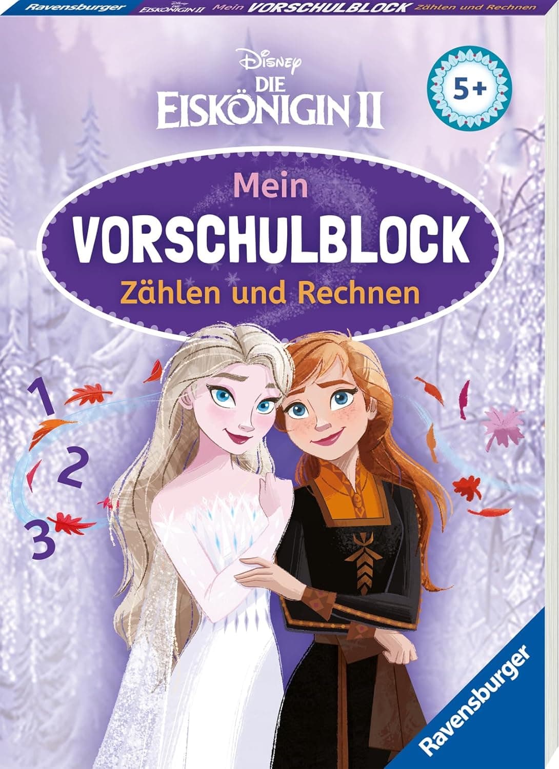 Disney Die Eiskönigin 2 Mein Vorschulblock Zählen und Rechnen - Konzentration, Erstes Rechnen, Rätseln für Kinder ab 5 Jahren