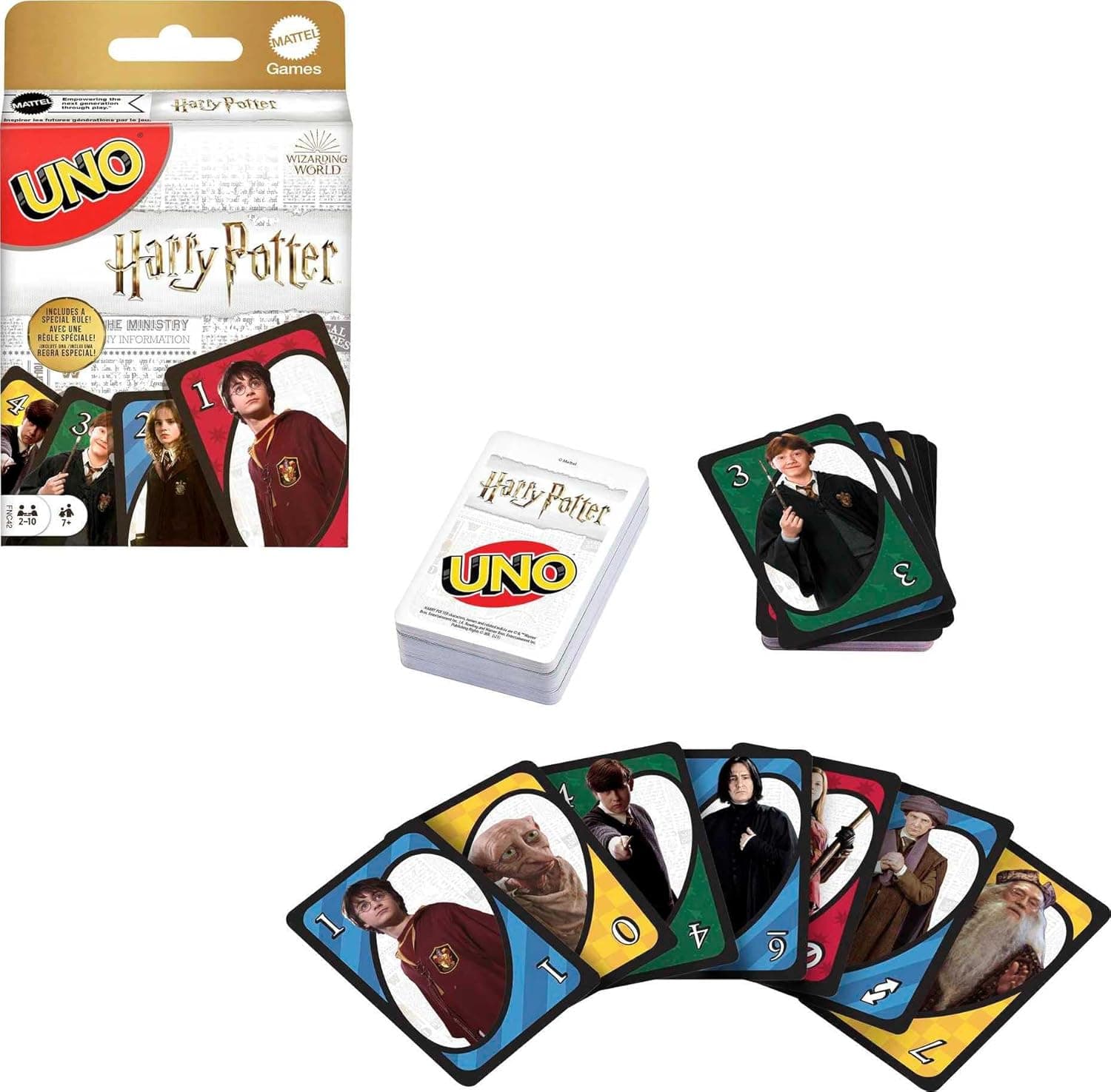 UNO Harry Potter - Kartenspiel mit beliebten Figuren aus der magischen Welt von Hogwarts – Bild 3