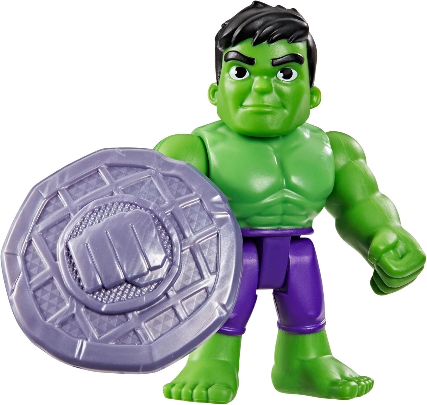 Marvel Spidey und Seine Super-Freunde Hulk Spielzeug mit Accessoire, 7,6 cm große Action-Figur – Bild 1