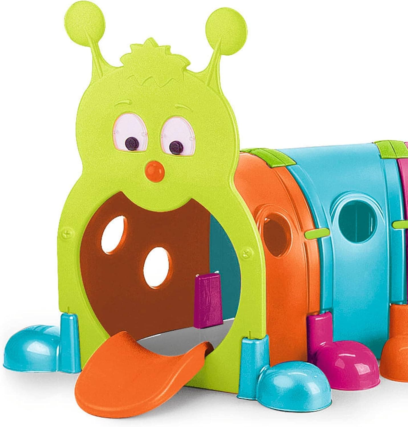 Febergus, Kinder-Sporttunnel, Indoor und Garten, mit 4 erweiterbaren bunten Modulen, Outdoor-Spielzeug – Bild 3