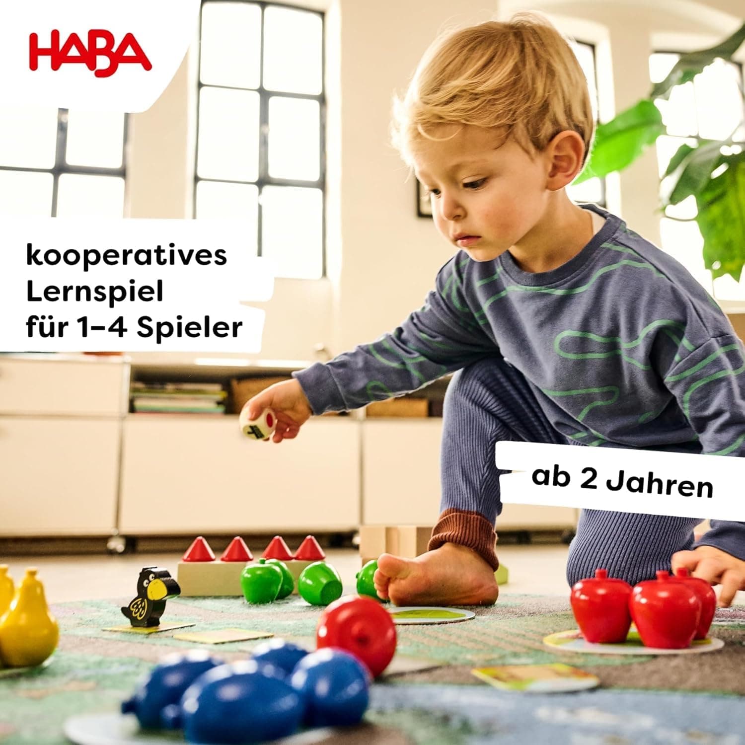 HABA Erster Obstgarten – Meine ersten Spiele: Brett- & Familienspiel rund um Farben und Formen – Bild 3