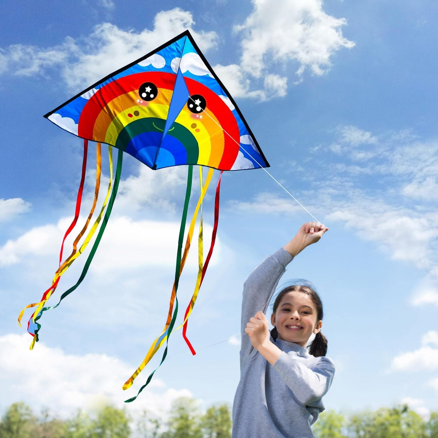 HONBO Children's Kite Large Delta Kites/Drachen – Bild 2