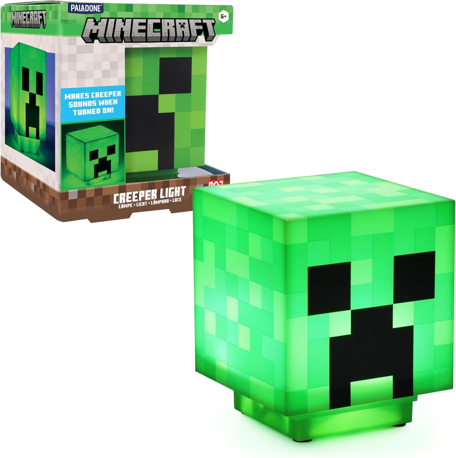 Paladone Minecraft Creeper Light Up Figure - Tischleuchte mit Zombie-Sounds – Bild 1