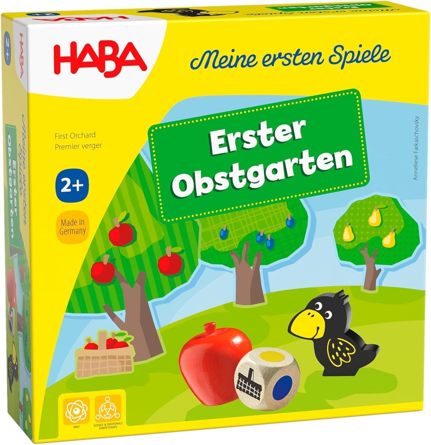 HABA Erster Obstgarten – Meine ersten Spiele: Brett- & Familienspiel rund um Farben und Formen