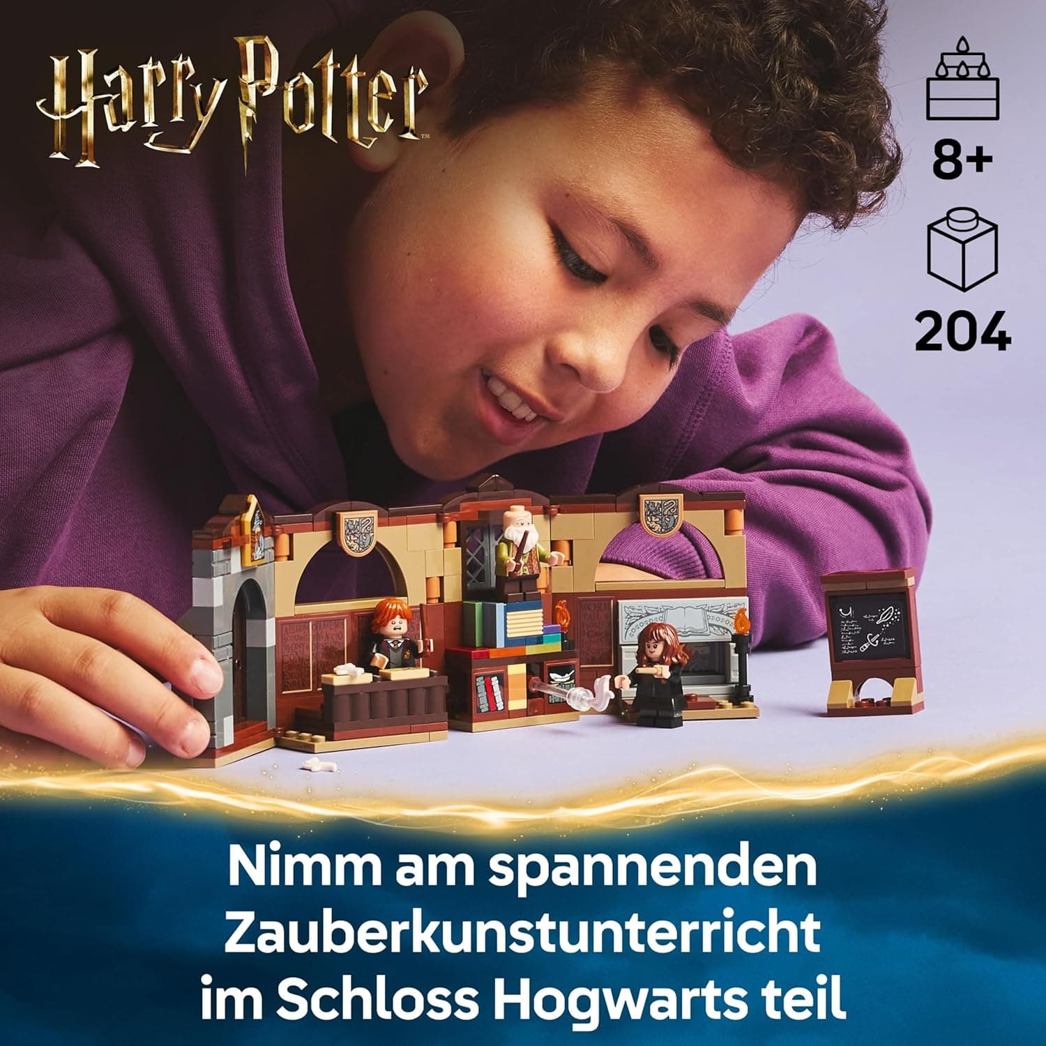 LEGO Harry Potter Schloss Hogwarts: Zauberkunstunterricht, Set mit 3 Minifiguren – Bild 3