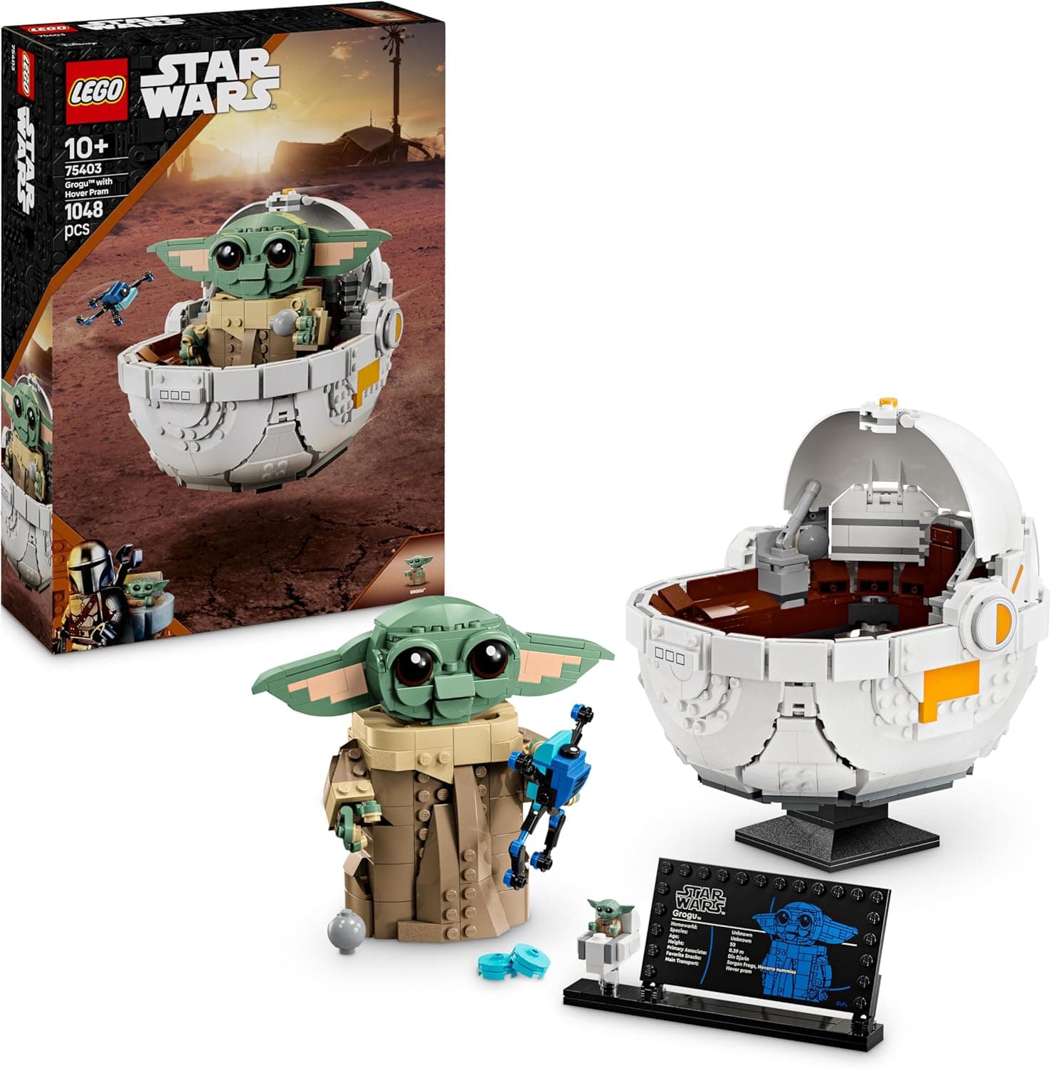 LEGO Star Wars 75403 Grogu in Seiner Repulsorwiege aus The Mandalorian - Minifigur zum Sammeln - Modell zum Bauen, Spielen und Ausstellen – Bild 1