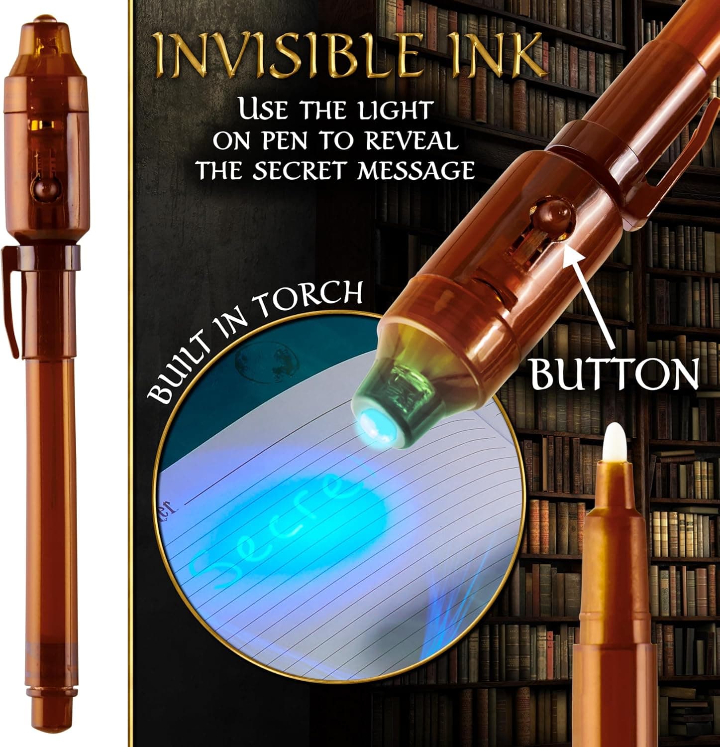 Harry Potter Notizbuch Set für Kinder mit Schloss und Geheimstifte – Bild 3