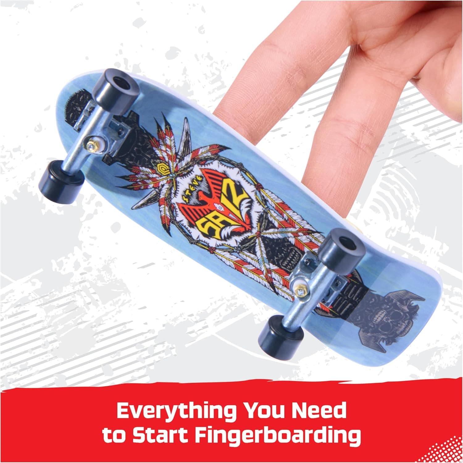 Tech Deck, Powell Peralta Legends SK8Shop Bonus Pack mit Rampe, personalisierbares Mini-Skateboard – Bild 3