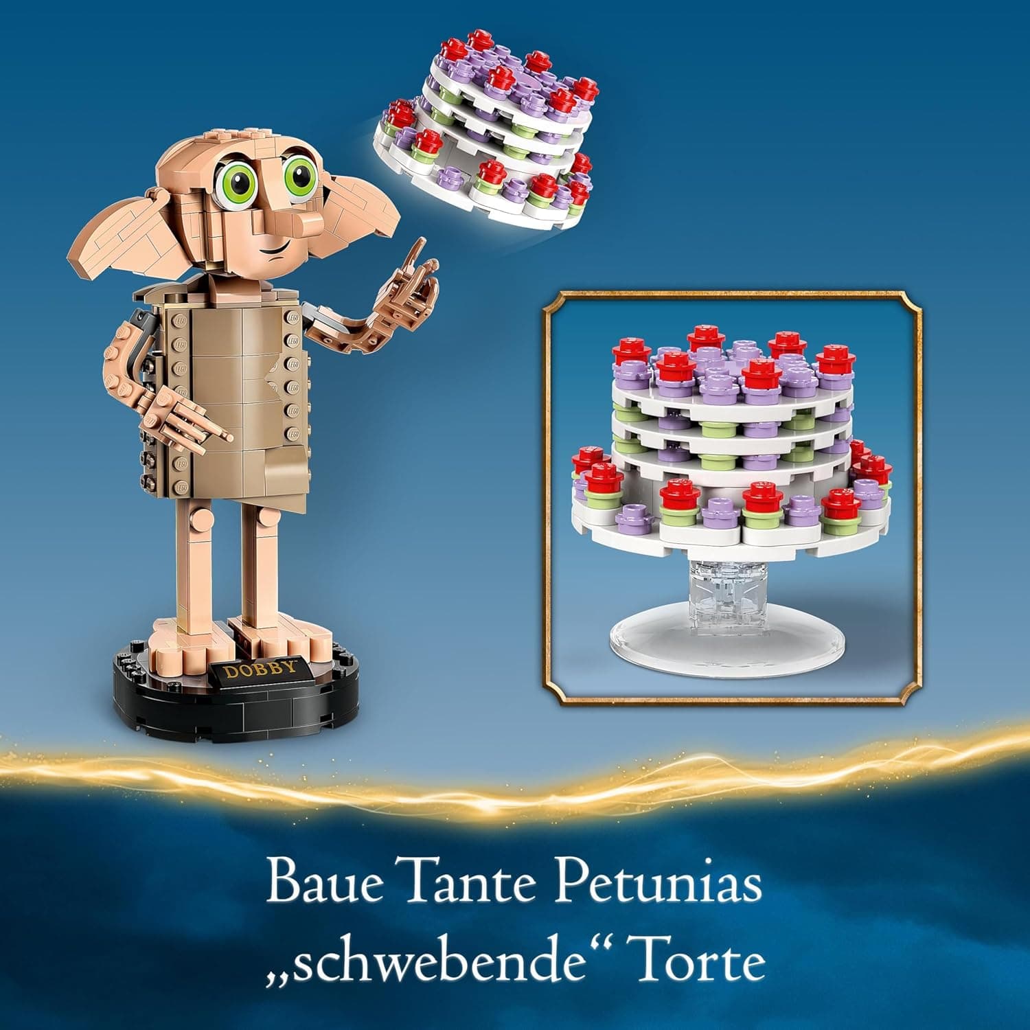 LEGO Harry Potter Dobby der Hauself Set, bewegliche ikonische Figur, Spielzeug, Schlafzimmer Accessoire & Deko – Bild 5