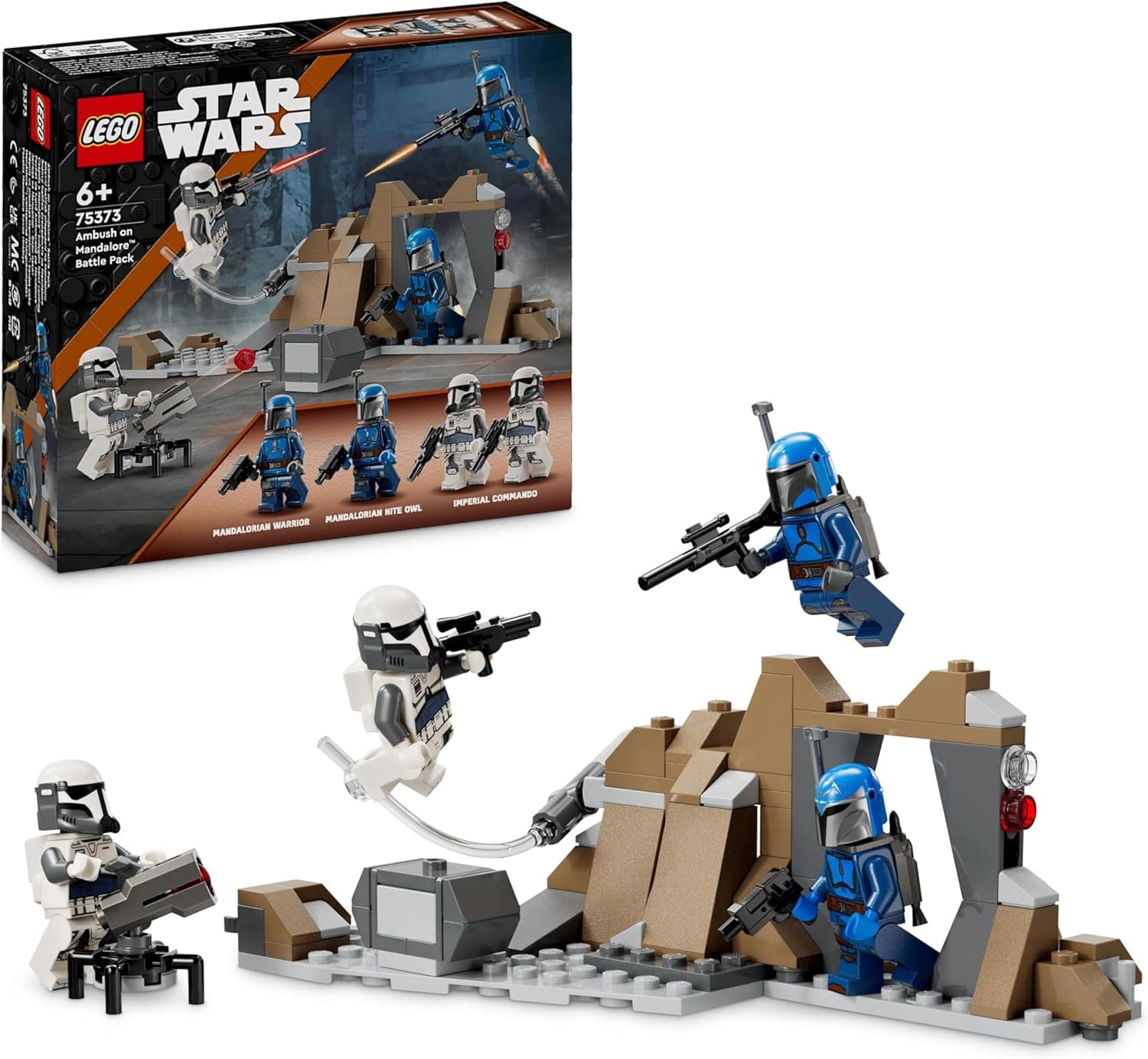 LEGO Star Wars: The Mandalorian Hinterhalt auf Mandalore Battle Pack, Abenteuer-Bauspielzeug für Kinder, Action-Spielset zum Sammeln