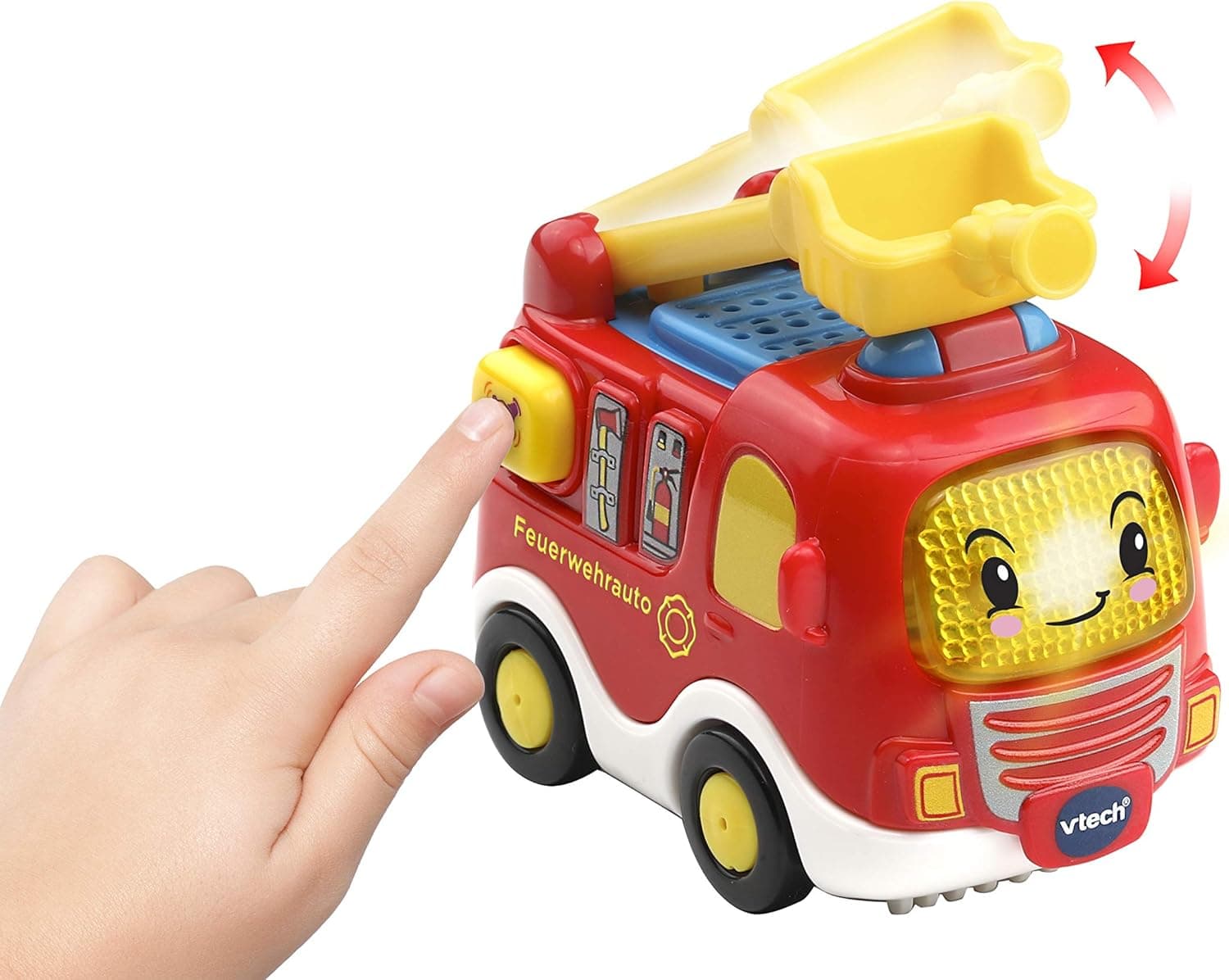 Vtech TUT TUT Baby Flitzer - Feuerwehrauto – Spielzeugauto mit Musik – Bild 2