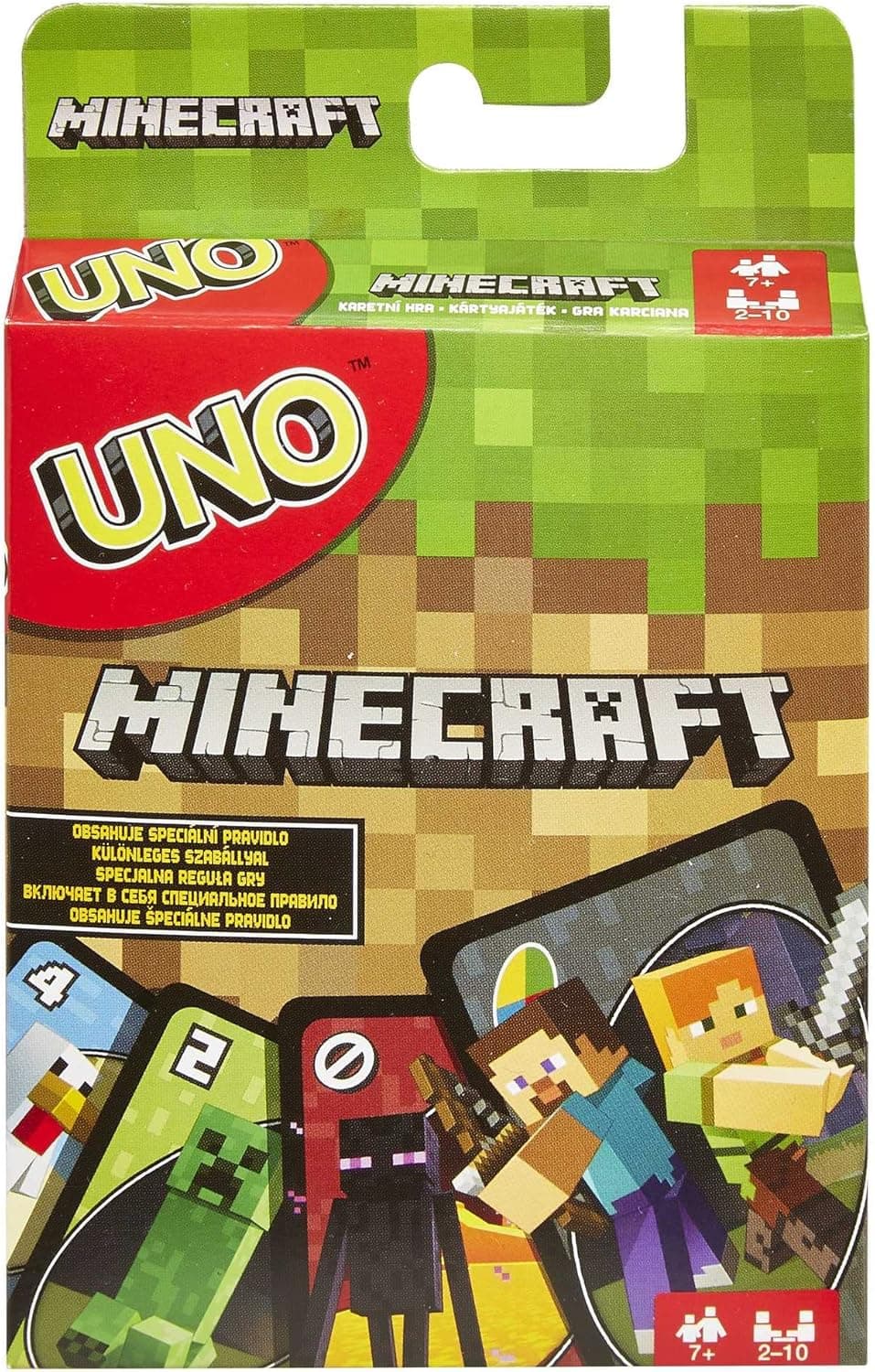 Mattel Games UNO Minecraft Edition - Kartenspiel mit Charakteren aus Minecraft und Einer besonderen Creeper-Karte – Bild 1