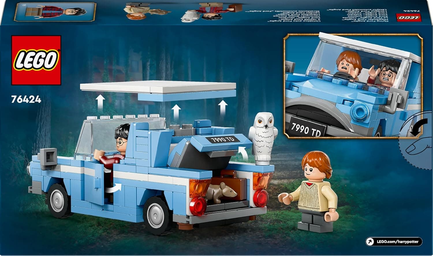 LEGO Harry Potter Fliegender Ford Anglia, baubares Spielzeug-Auto für Kinder – Bild 6